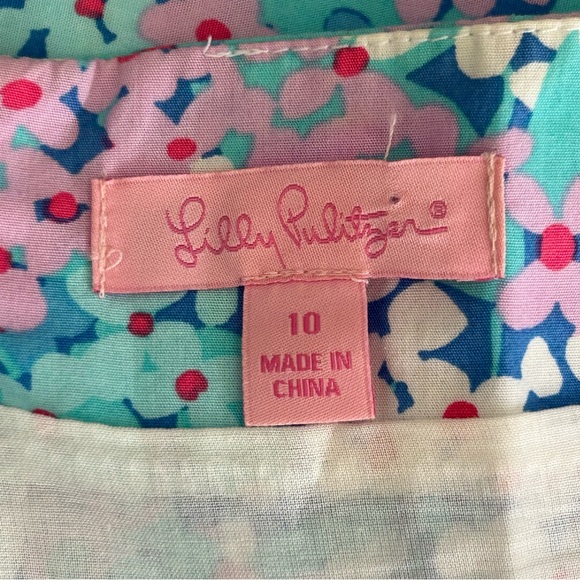 Lilly Pulitzer Callie - Dot Dot Hop Lined Cotton Skirt | Size 10 | NWOT - Picture 7 of 9